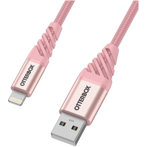 כבל OtterBox Lightning to USB A ורוד - 1 מטר