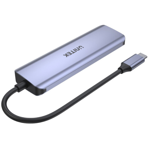 ⁦מפצל Unitek uHUB Q4 Next USB-C HUB - to 2x Type C + 2x USB 3.0⁩ – תמונה ⁦2⁩