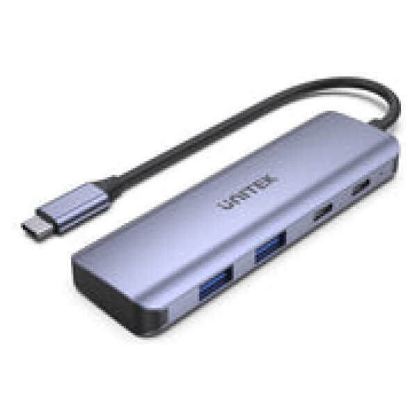 ⁦מפצל Unitek uHUB Q4 Next USB-C HUB - to 2x Type C + 2x USB 3.0⁩ – תמונה ⁦8⁩