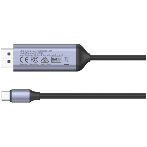 ⁦כבל USB-C to DisplayPort 1.4 Cable - אורך 1.8 מטר⁩ – תמונה ⁦5⁩