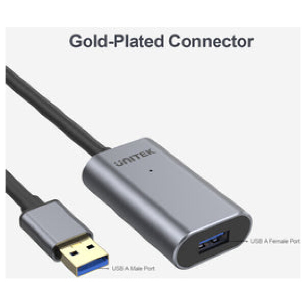 ⁦כבל מאריך אקטיבי Unitek USB 3.0 Extension Cable - אורך 10 מטר⁩ – תמונה ⁦16⁩
