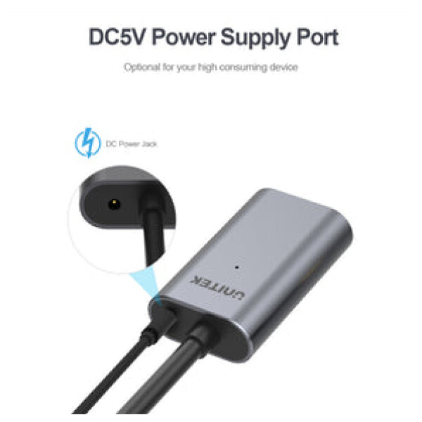 ⁦כבל מאריך אקטיבי Unitek USB 3.0 Extension Cable - אורך 5 מטר⁩ – תמונה ⁦17⁩