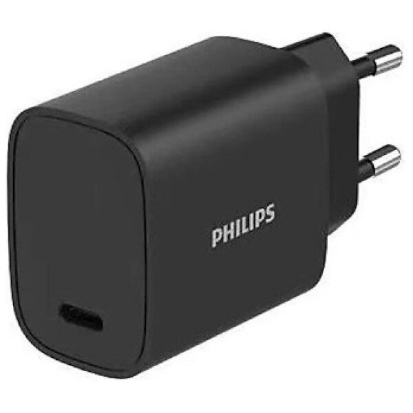 מטען קיר Philips 20W PD USB Type C - שחור