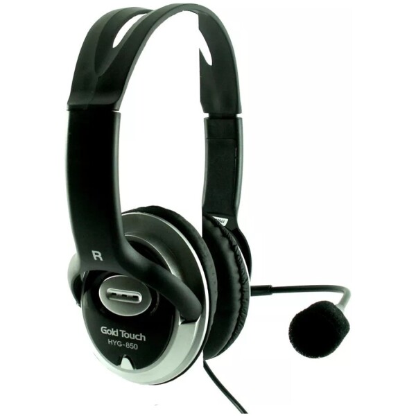 אוזניות קשת + מיקרופון GoldTouch HYG-850 USB