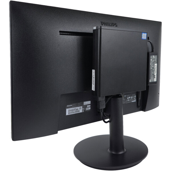 ⁦ערכת מחשב משולב עם מסך - מסך חדש Philips 24" + מחשב מוחדש HP 800 G3 Mini i5-6th 16GB 240GB SSD Windows 10 Pro כולל מקלדת ועכבר אלחוטיים⁩ – תמונה ⁦2⁩