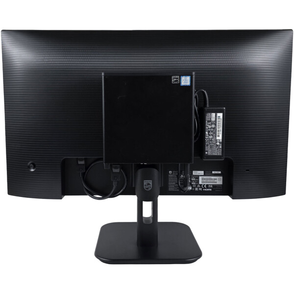 ⁦ערכת מחשב משולב עם מסך - מסך חדש Philips 27" + מחשב מוחדש HP 800 G9 Mini i5-13th 16GB 256GB SSD Windows 11 Pro כולל מקלדת ועכבר אלחוטיים⁩ – תמונה ⁦4⁩