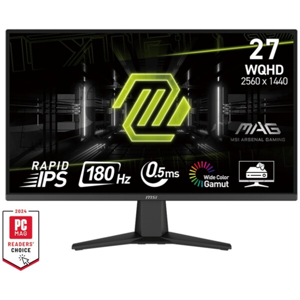 ⁦מסך גיימינג MSI MAG 275F 27" Full HD 1920*1080 180Hz DP/HDMI 250nits 0.5ms⁩ – תמונה ⁦2⁩