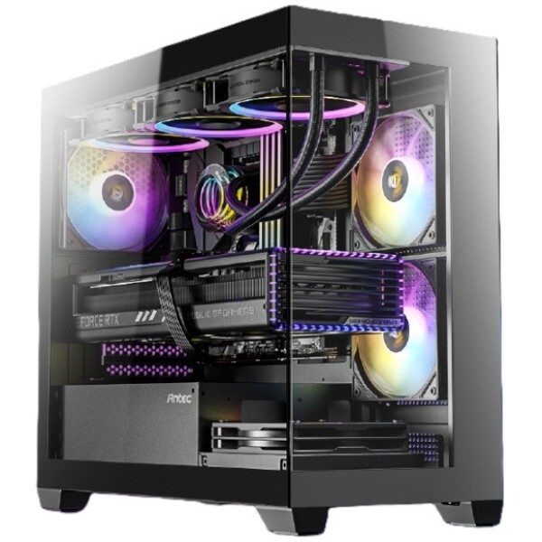 מחשב גיימינג Antec CX300 ARGB I7-14700F 32GB 1TB SSD NVIDIA RTX 5060Ti 8GB Windows 11 Pro 700W B760M DDR5