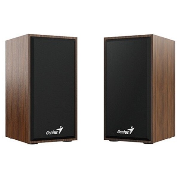 ⁦רמקולים Genius SP-HF180 Wooden USB Speaker 6W חום⁩ – תמונה ⁦2⁩
