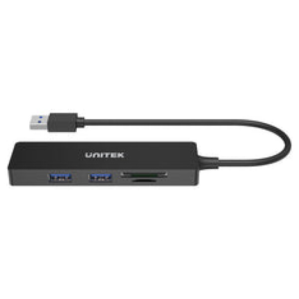 ⁦מפצל + קורא כרטיסי זכרון Unitek uHUB Q4+ 5-in-1 USB 3.0 Hub with Dual Card Reader⁩ – תמונה ⁦13⁩