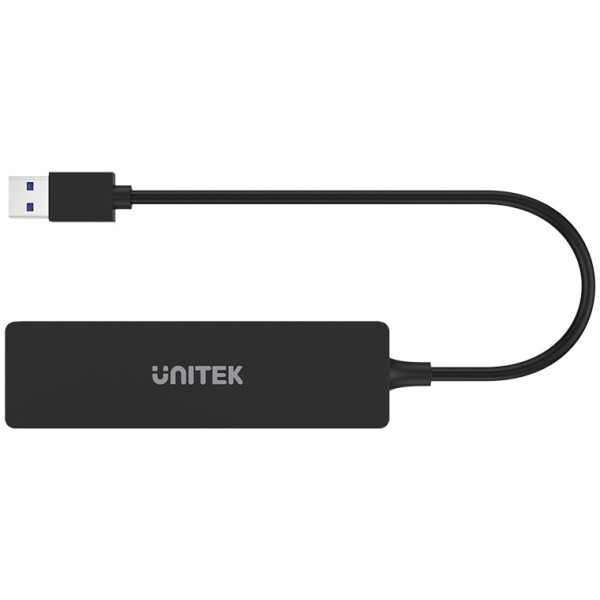⁦מפצל + קורא כרטיסי זכרון Unitek uHUB Q4+ 5-in-1 USB 3.0 Hub with Dual Card Reader⁩ – תמונה ⁦6⁩