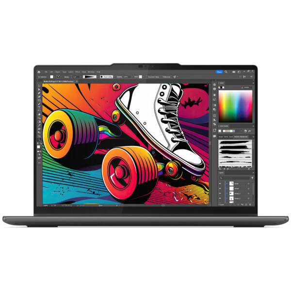 ⁦Lenovo Yoga 7 14IML9 2-IN-1 Core™ Ultra 5 125U 512GB SSD 16GB 14" WUXGA (1920x1200) TOUCHSCREEN WIN11 IR Webcam STORM GREY Backlit Keyboard FP Reader⁩ – תמונה ⁦2⁩