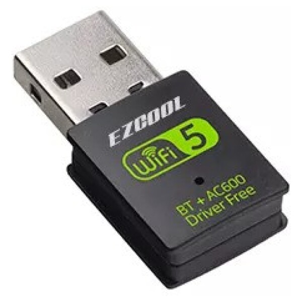 דונגל EZCool BWA-260 Wi-Fi 600Mbps Dual Band 2.4&5G 11AC + Bluetooth