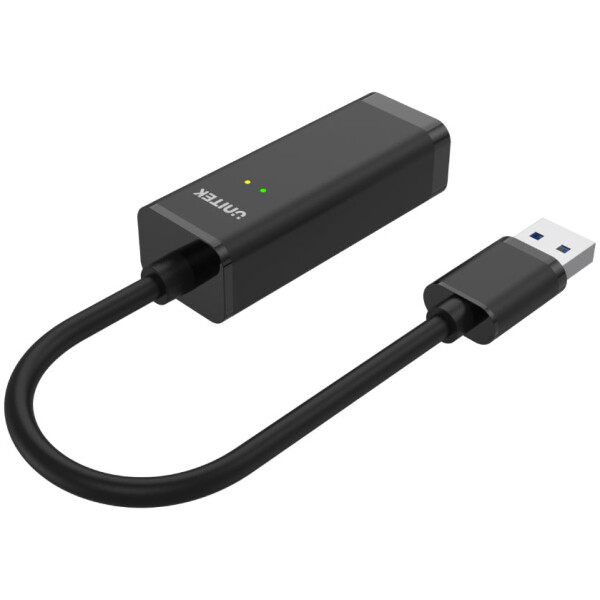 ⁦מתאם Unitek USB 3.0 to Gigabit Ethernet Adapter - שחור⁩ – תמונה ⁦2⁩