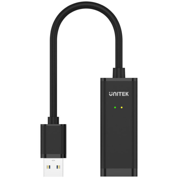⁦מתאם Unitek USB 3.0 to Gigabit Ethernet Adapter - שחור⁩ – תמונה ⁦3⁩