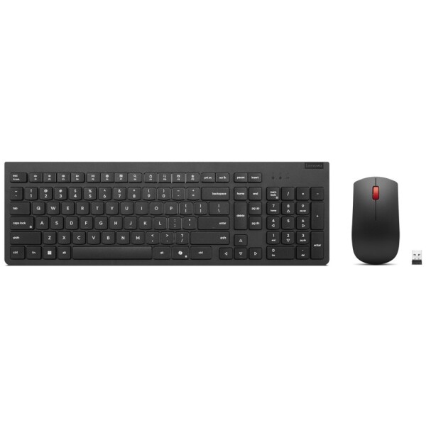 סט מקלדת ועכבר אלחוטיים Lenovo Essential Wireless Combo Keyboard & Mouse Gen 2 Black - צבע שחור, עברית/אנגלית