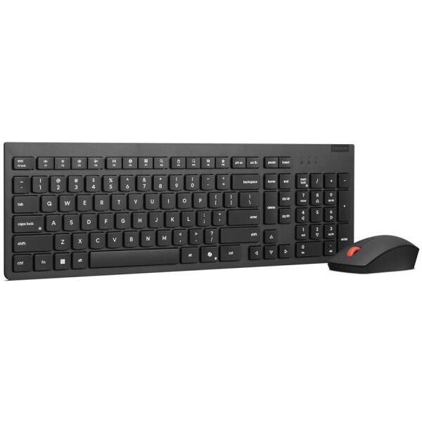⁦סט מקלדת ועכבר אלחוטיים Lenovo Essential Wireless Combo Keyboard & Mouse Gen 2 Black - צבע שחור, עברית/אנגלית⁩ – תמונה ⁦3⁩