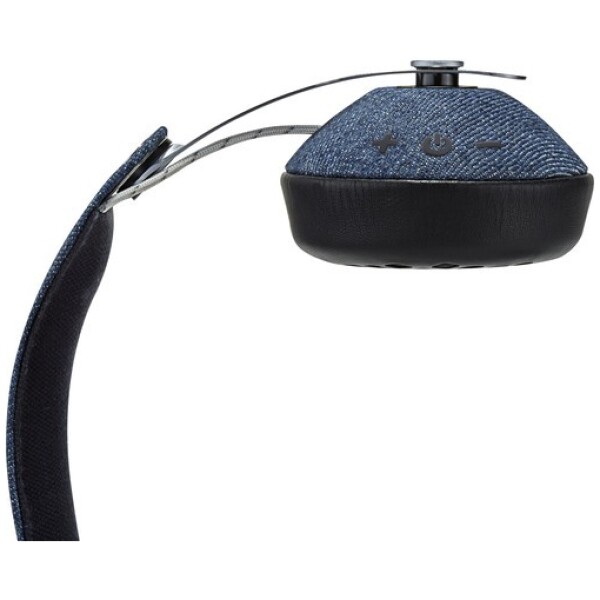 ⁦אוזניות קשת אלחוטיות בלוטות Marley Rise BT Headphones צבע ג'ינס⁩ – תמונה ⁦4⁩