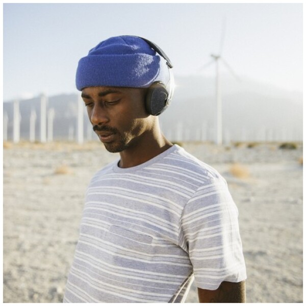 ⁦אוזניות קשת אלחוטיות בלוטות Marley Rise BT Headphones צבע ג'ינס⁩ – תמונה ⁦6⁩