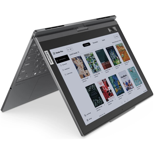 ⁦מחשב נייד עם מסך כפול Lenovo ThinkBook Plus IRU Gen 4 DUAL SCREENS Core™ i5-1335U 512GB SSD 16GB 13.3" (2880x1800) OLED TOUCHSCREEN + 12" (2560x1600) TOUCHSCREEN WIN11 Pro STORM GRAY Backlit Keyboard FP Reader⁩ – תמונה ⁦3⁩