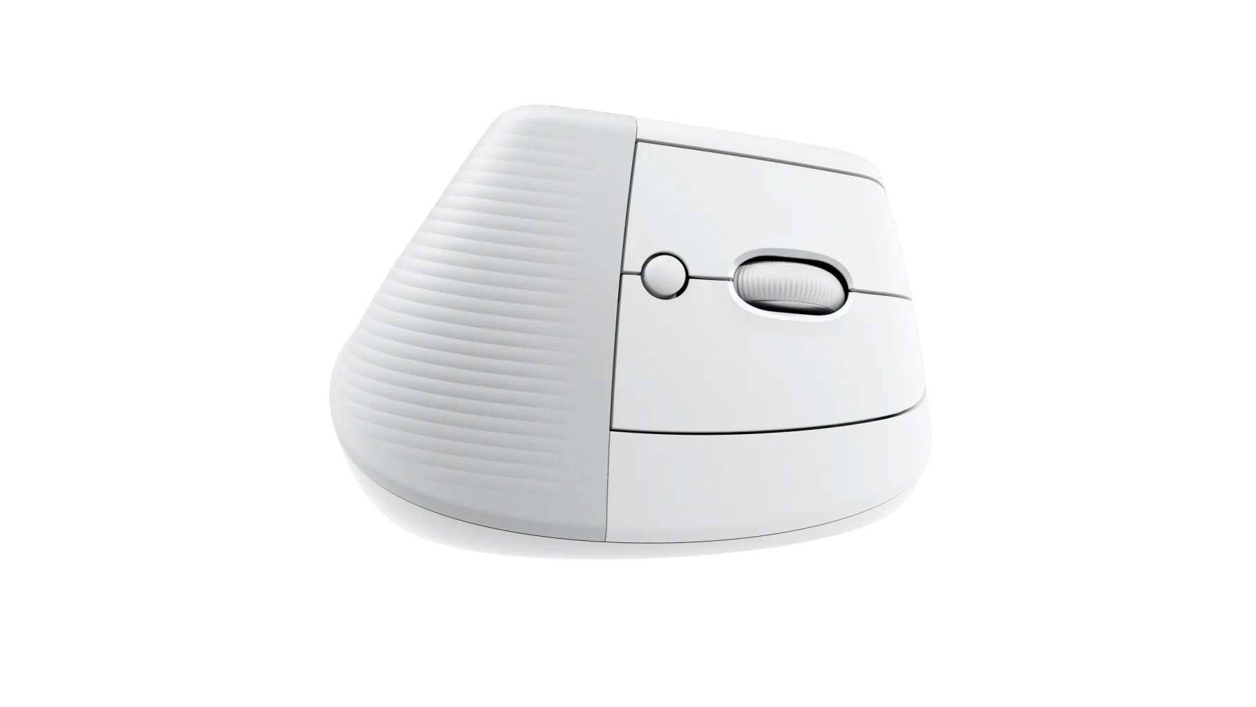 עכבר ארגונומי ליד ימין Logitech Lift for Mac Ergonomic Bluetooth Mouse - צבע לבן – תמונה 3