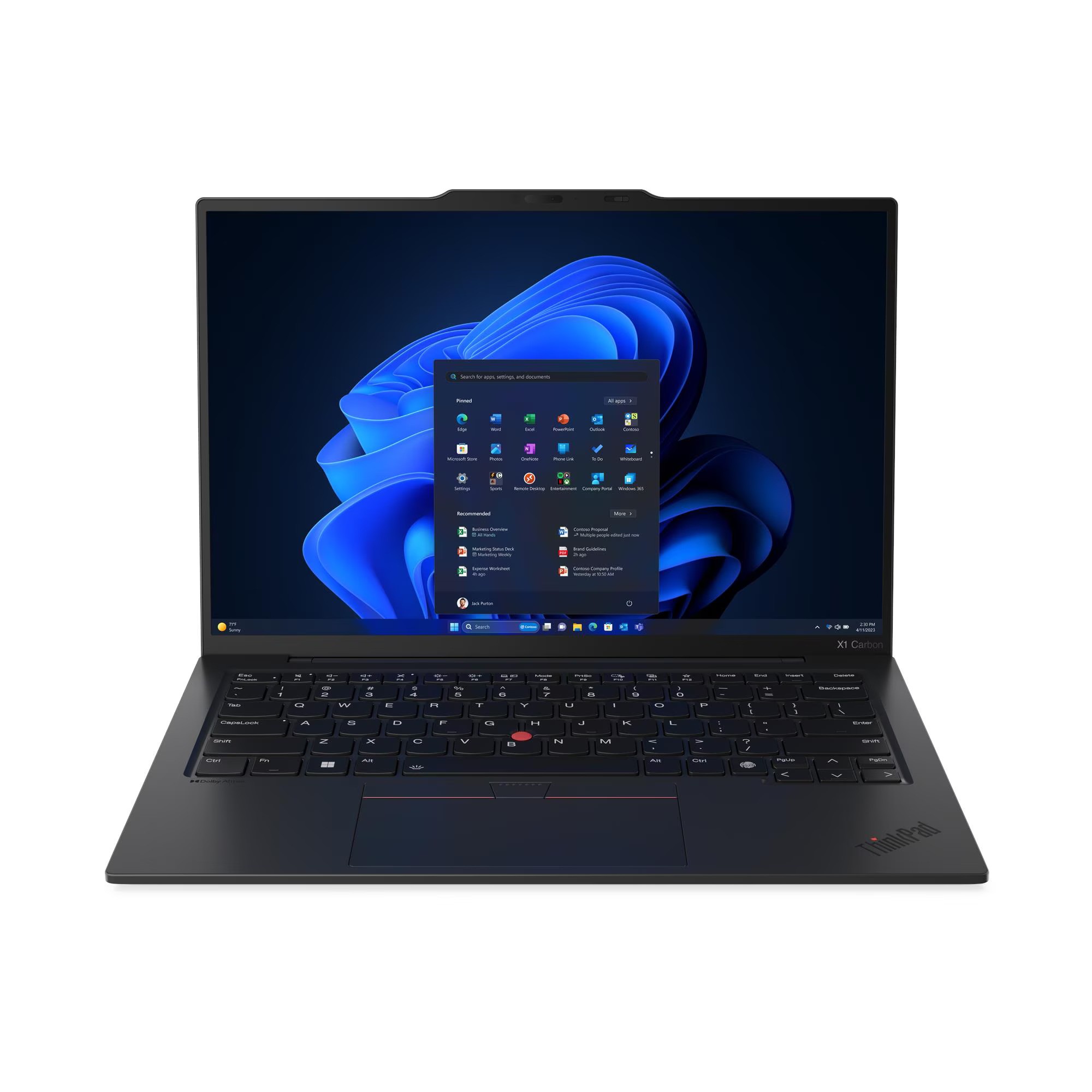 מחשב נייד Lenovo ThinkPad X1 Carbon G12 14" WUXGA Touch Ultra 7 155U 32GB 512GB SSD Windows 11 Pro צבע שחור - אחריות 3 שנים באתר לקוח – תמונה 16