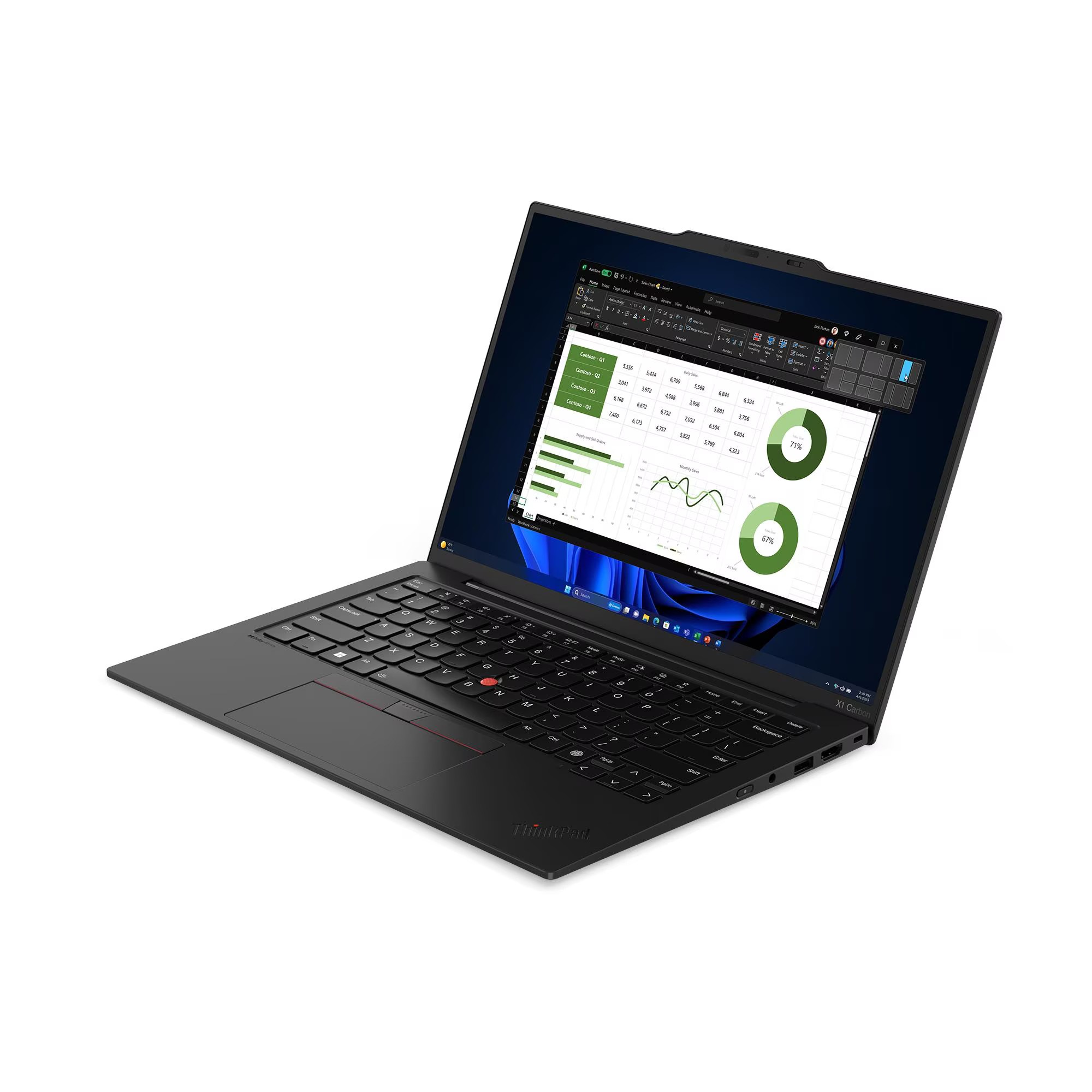 מחשב נייד Lenovo ThinkPad X1 Carbon G12 14" WUXGA Touch Ultra 7 155U 32GB 512GB SSD Windows 11 Pro צבע שחור - אחריות 3 שנים באתר לקוח