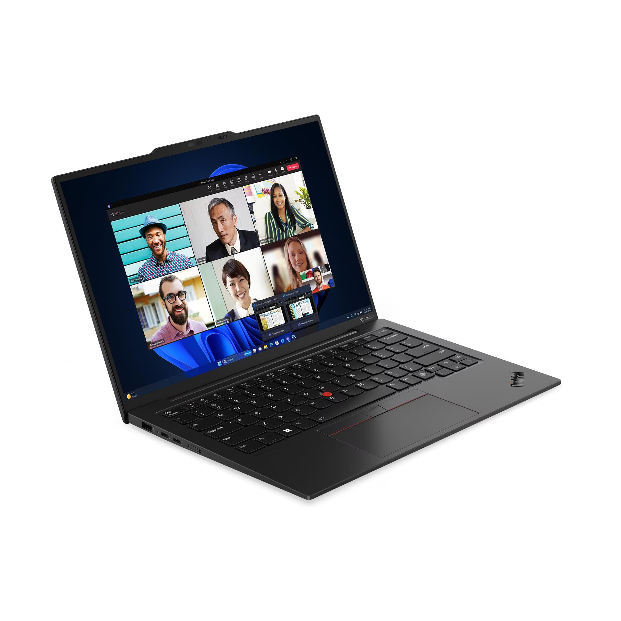 מחשב נייד Lenovo ThinkPad X1 Carbon G12 14" WUXGA Touch Ultra 7 155U 32GB 512GB SSD Windows 11 Pro צבע שחור - אחריות 3 שנים באתר לקוח – תמונה 2