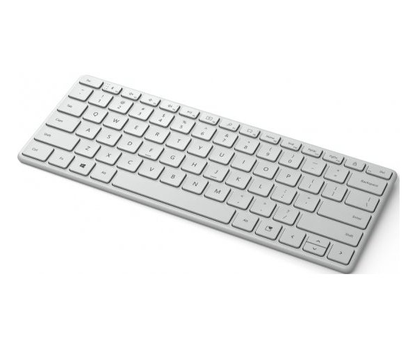 מקלדת Microsoft Bluetooth Compact Keyboard Hebrew Glacier