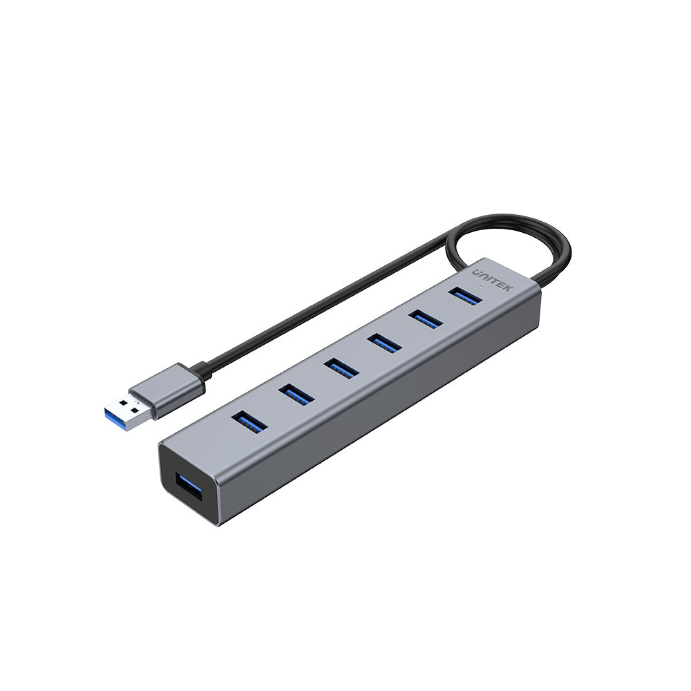 מפצל USB עם ספק כוח Unitek 7 Ports Powered USB 3.0 Hub