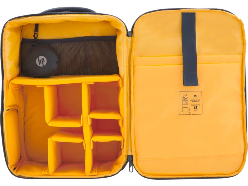 תיק גב למחשב נייד בגודל 16.1" HP Creator עם תאים מודולרים לחלוקת ציוד נוסף - צבע שחור – תמונה 5