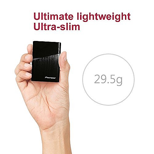 דיסק גיבוי חיצוני זעיר - Pioneer 240GB SSD External Backup Disk - USB Type C + USB A Adapter - עם נרתיק נשיאה קטן – תמונה 3