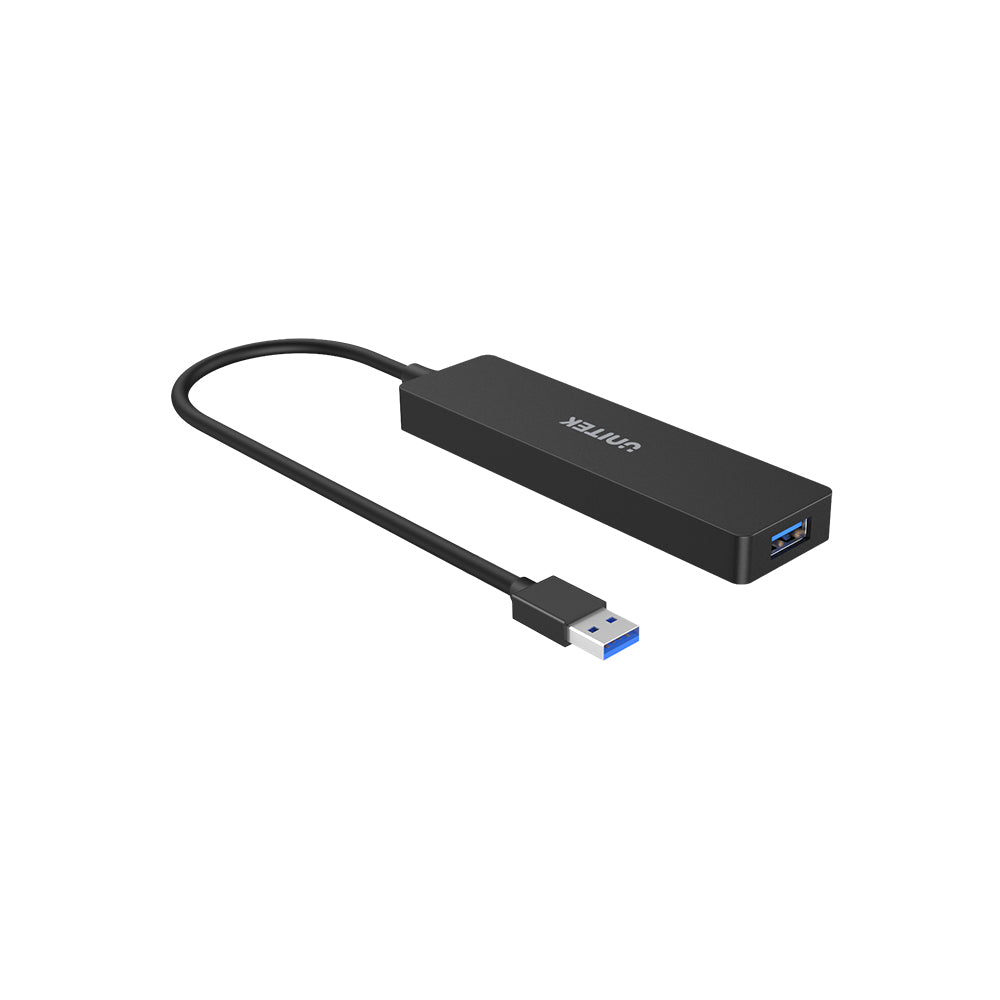 מפצל + קורא כרטיסי זכרון Unitek uHUB Q4+ 5-in-1 USB 3.0 Hub with Dual Card Reader – תמונה 4