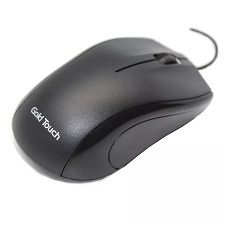 עכבר חוטי GoldTouch Optical Mouse USB שחור