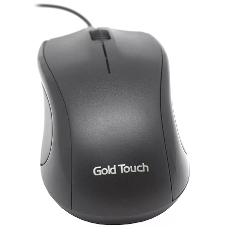 עכבר חוטי GoldTouch Optical Mouse USB שחור – תמונה 2
