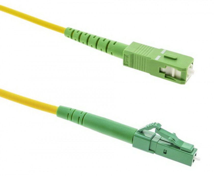 כבל מגשר אופטי TopX LC/APC-SC/APC SM OS2 9/125 SIMPLEX 2M