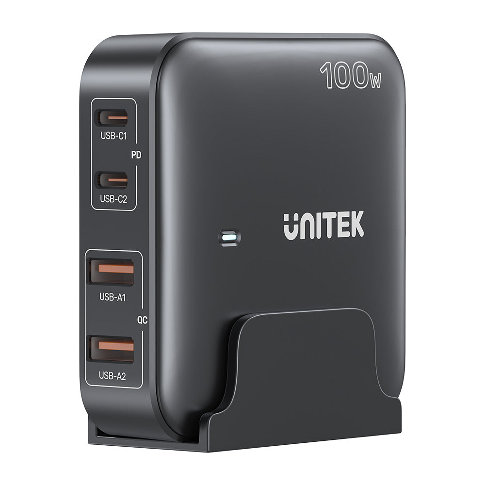 תחנת הטענה Unitek 100W Desktop GaN Charging Station (מתאים גם למחשב נייד בType C) – תמונה 14