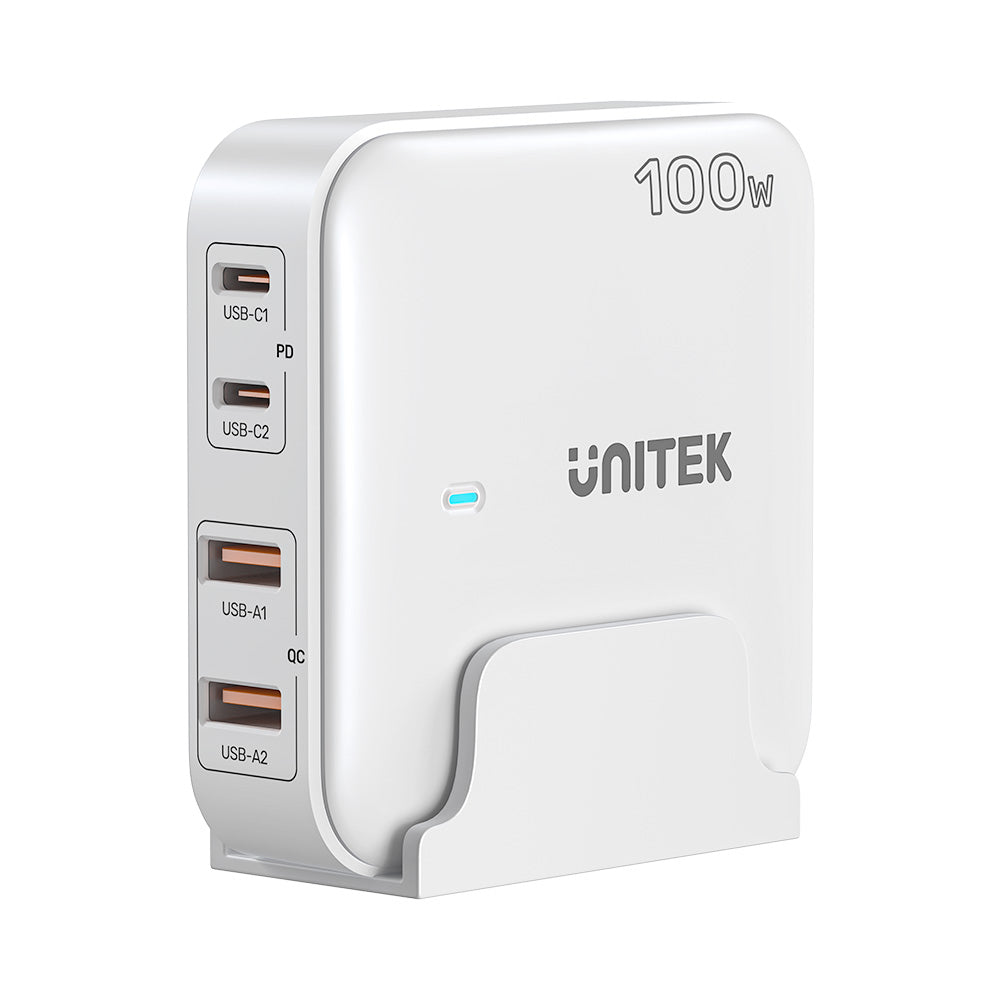 תחנת הטענה Unitek 100W Desktop GaN Charging Station (מתאים גם למחשב נייד בType C) – תמונה 2
