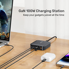 תחנת הטענה Unitek 100W Desktop GaN Charging Station (מתאים גם למחשב נייד בType C) – תמונה 17
