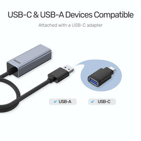 מתאם Unitek USB 3.0 to Gigabit Ethernet Adapter with USB-C Adapter – תמונה 14