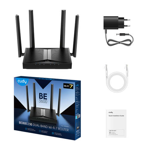 ראוטר Cudy BE3600 Gigabit Dual Band Wi-Fi 7 Router