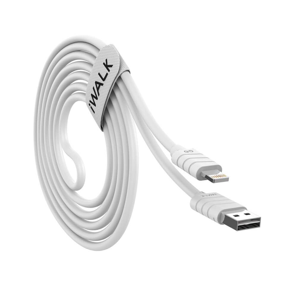 כבל iWalk USB to Lightning לבן - 1 מטר – תמונה 2