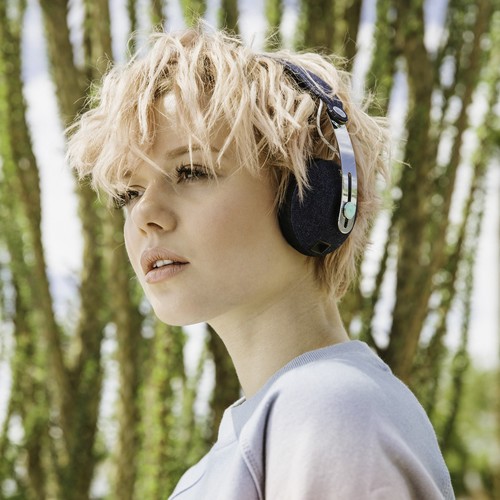 אוזניות קשת אלחוטיות בלוטות Marley Rise BT Headphones צבע ג'ינס – תמונה 5