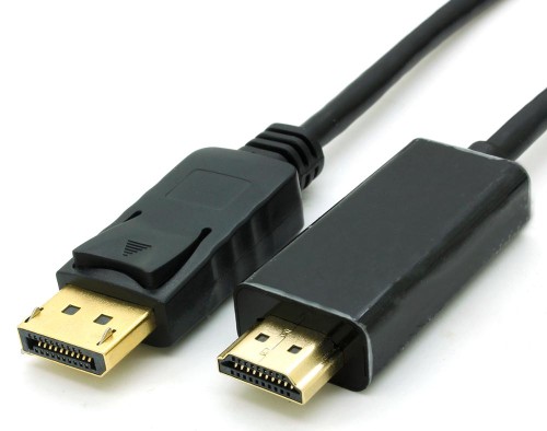 כבל TopX DisplayPort to HDMI 1.8m 1080P@60HZ (מחיבור DisplayPort במחשב לחיבור HDMI במסך)