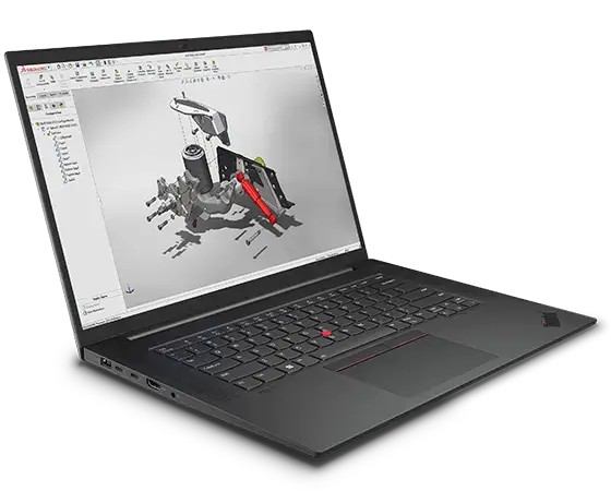 תחנת עבודה ניידת Lenovo ThinkPad P1 Gen 6 MOBILE WORKSTATION 16" (1920x1200) Core™ i7-13800H 16GB 512GB SSD Windows 11 Pro NVIDIA RTX 2000 8GB BLACK Backlit Keyboard FP Reader – תמונה 3
