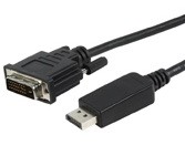 כבל TopX DisplayPort Male to DVI Male 1080P@60Hz 1.8m