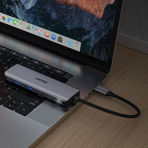 מפצל Unitek uHUB Q4 Next USB-C HUB - to 2x Type C + 2x USB 3.0 – תמונה 14