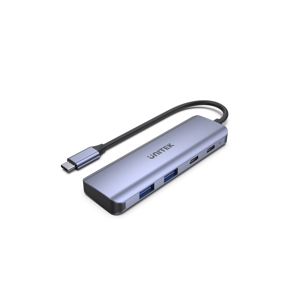 מפצל Unitek uHUB Q4 Next USB-C HUB - to 2x Type C + 2x USB 3.0