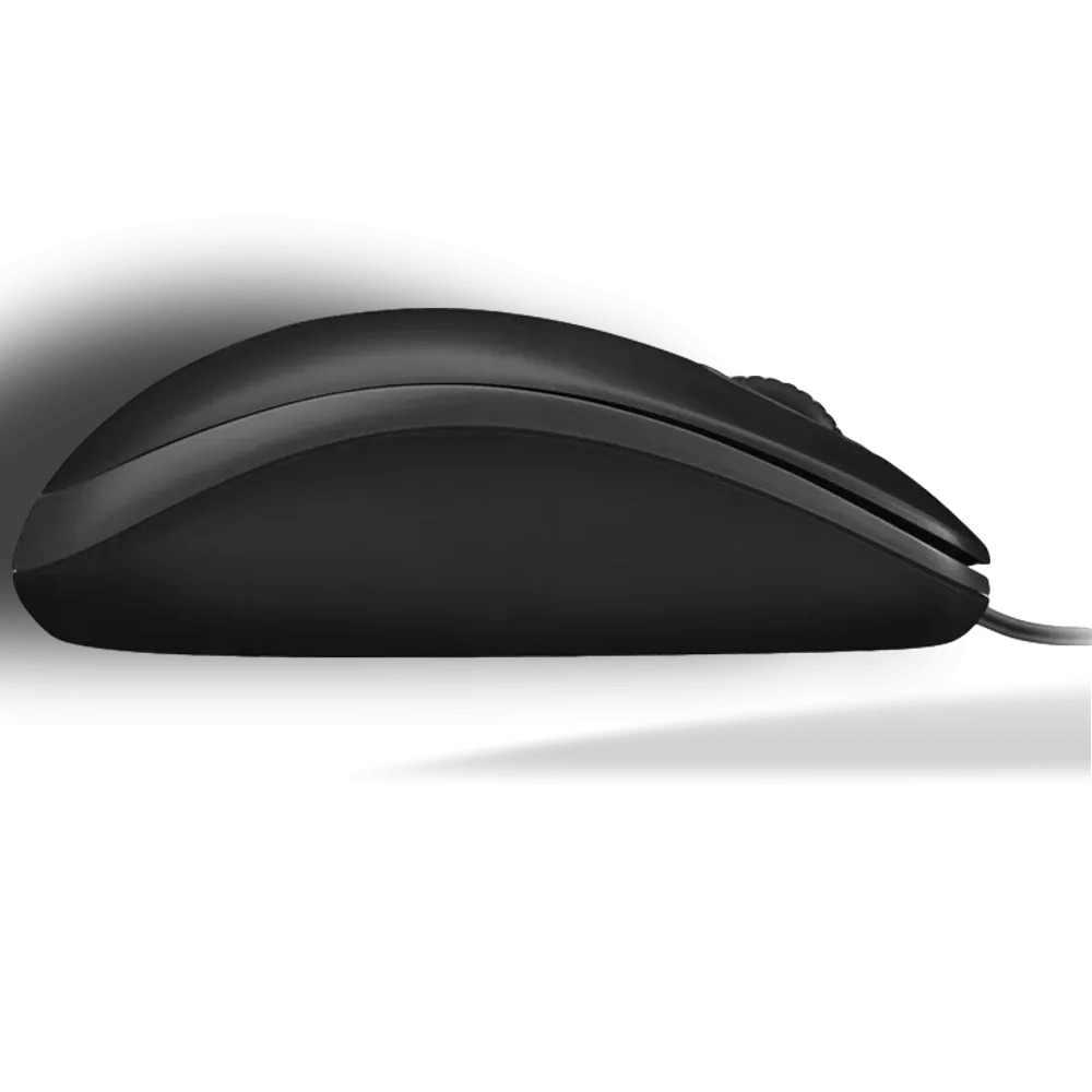 סט חוטי מקלדת ועכבר Logitech MK120 - צבע שחור, עברית/אנגלית – תמונה 2