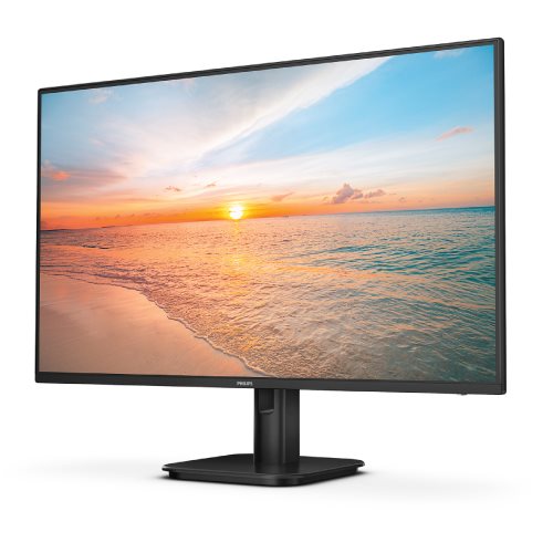 מסך מחשב מסך Philips 27E1N1200A Full HD (1920*1080) 120Hz 1ms DisplayPort/HDMI/VGA + VESA עם רמקולים מובנים, צבע שחור – תמונה 2